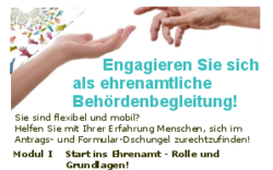 Ausbildung - Engagieren Sie sich ehrenamtlich als Behördenbegleitung!