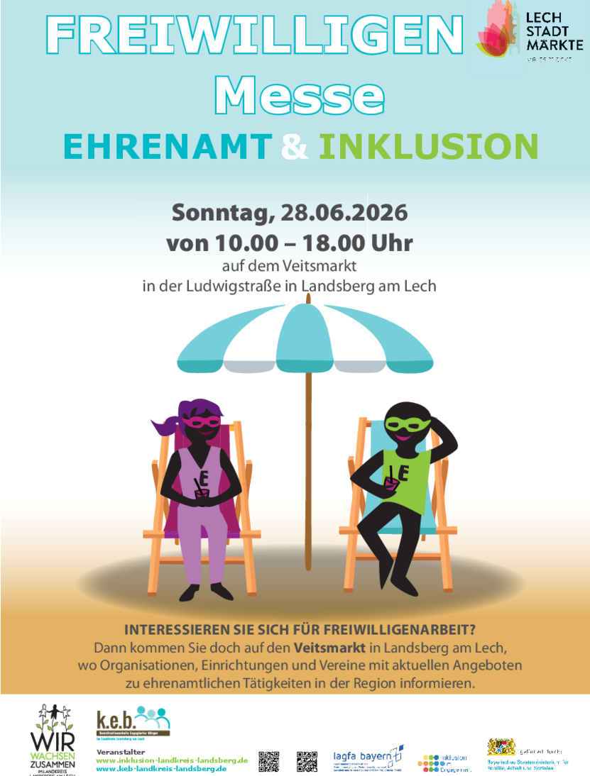 Freiwilligenmesse Ehrenamt &amp; Inklusion - Landkreis Landsberg am Lech am 28.06.2026